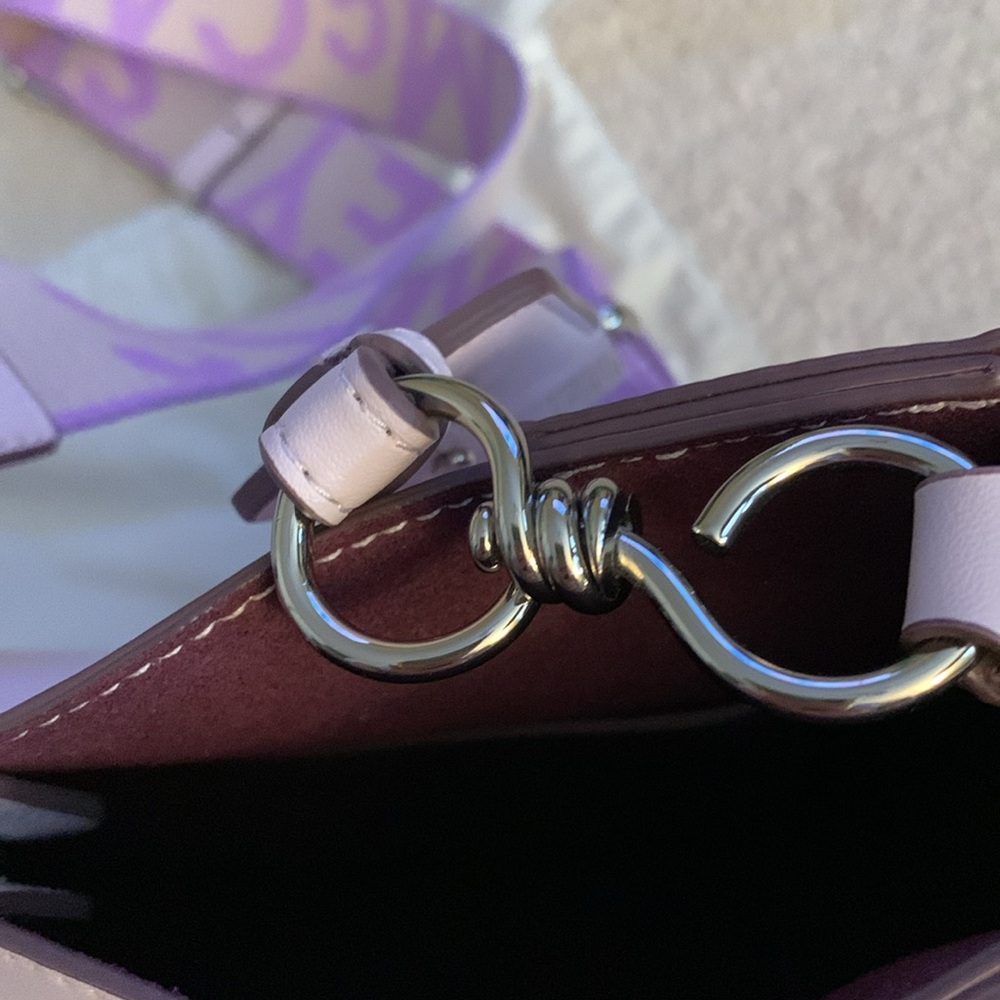 🌸 Stella McCartney perforated logo alter Napa crossbody bag in Lilac - Picture 10 of 15